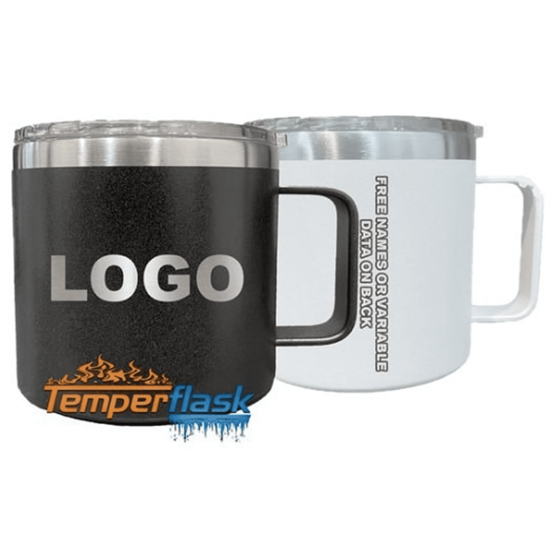 Custom logo travel mugs