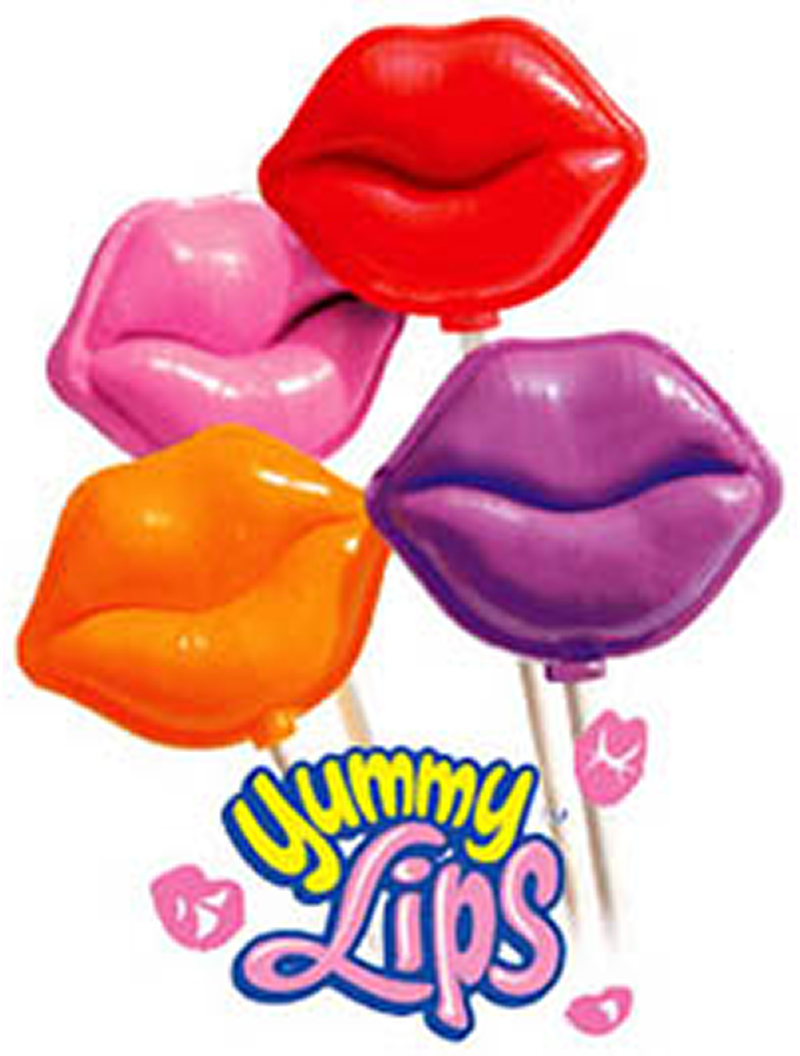 Assorted lip candy on sticks