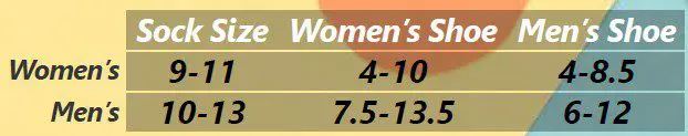 Women's and men's shoe size guide