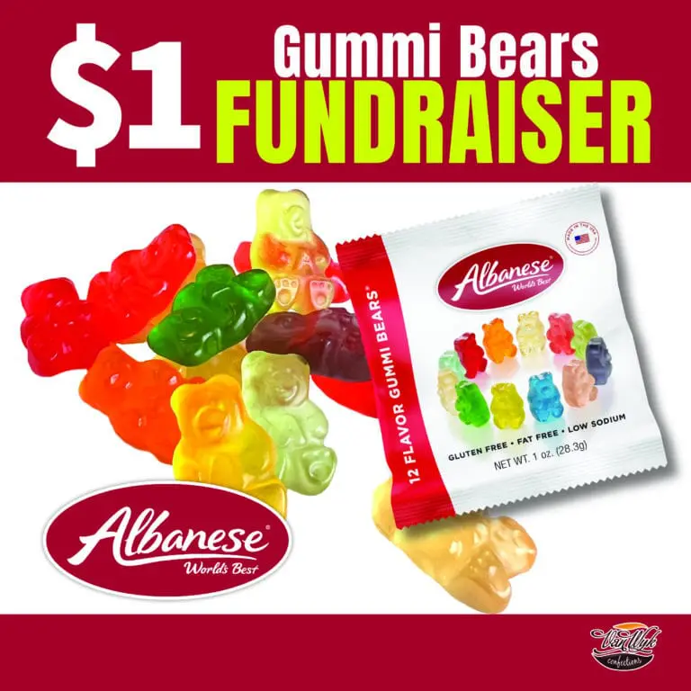 Gummi bears fundraiser advertisement